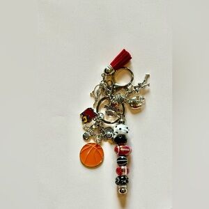 University Of Louisville Cardinals Inspired Keychain Purse March Madness NCAA